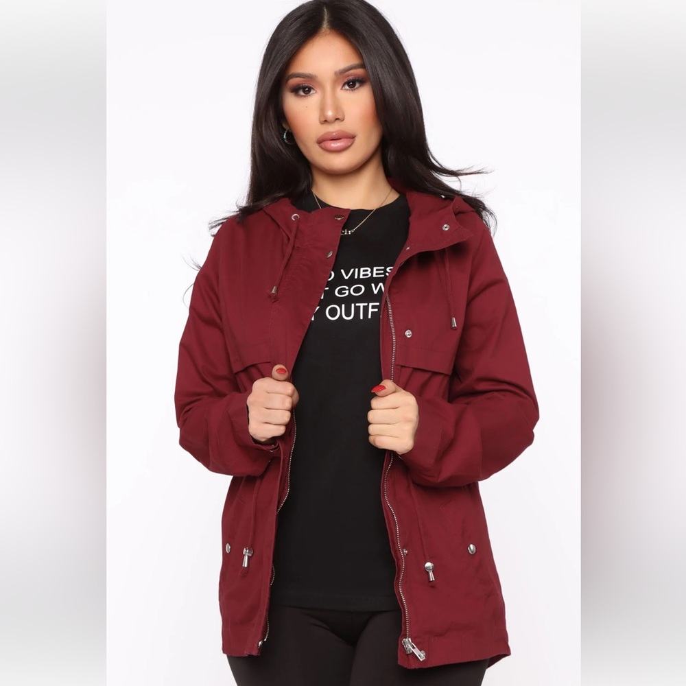 Gimme Some Love Anorak Jacket - Burgundy